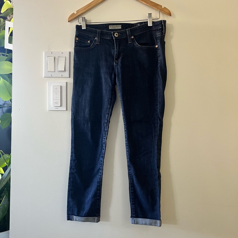 AG Adriano Goldschmied Dark Indigo Women's Cropped Jeans
